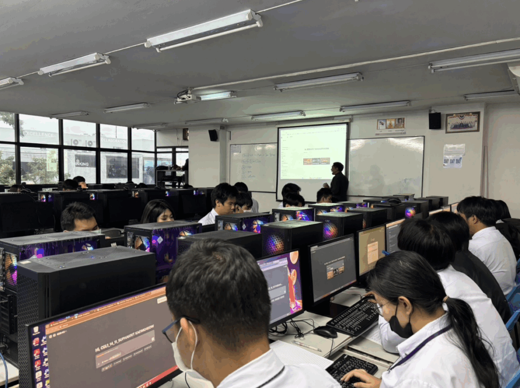 อาจารย์และนักเรียน ปวช.–ปวส. วิทยาลัยเทคโนโลยีสยามบริหารธุรกิจ (SBAC) ฝึกใช้ AI และเทคนิค Prompt Engineering ในห้องเรียน เพื่อสร้างทักษะทำงานร่วมกับเทคโนโลยีและพัฒนาสมรรถนะอาชีพในโลกยุคใหม่