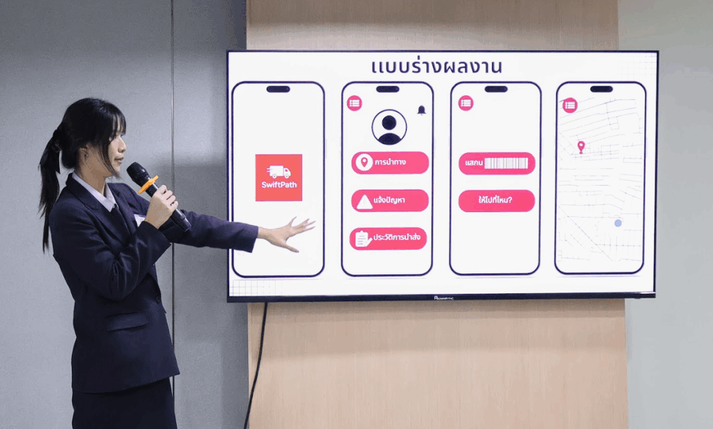 กลุ่มนักเรียน ปวช.–ปวส. วิทยาลัยเทคโนโลยีสยามบริหารธุรกิจ (SBAC) ตั้งคำถามและตรวจสอบสมมติฐาน พร้อมใช้ AI ช่วยวิเคราะห์ข้อมูล เพื่อเสริมทักษะ Analytical Thinking ที่เหมาะกับโลกอาชีพยุค AI